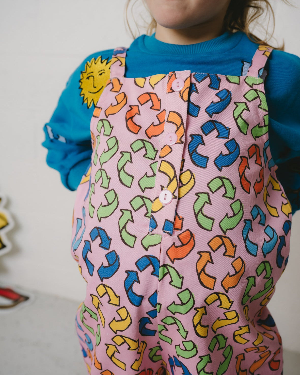 BJT Pink Recycled Kids Jumpsuit