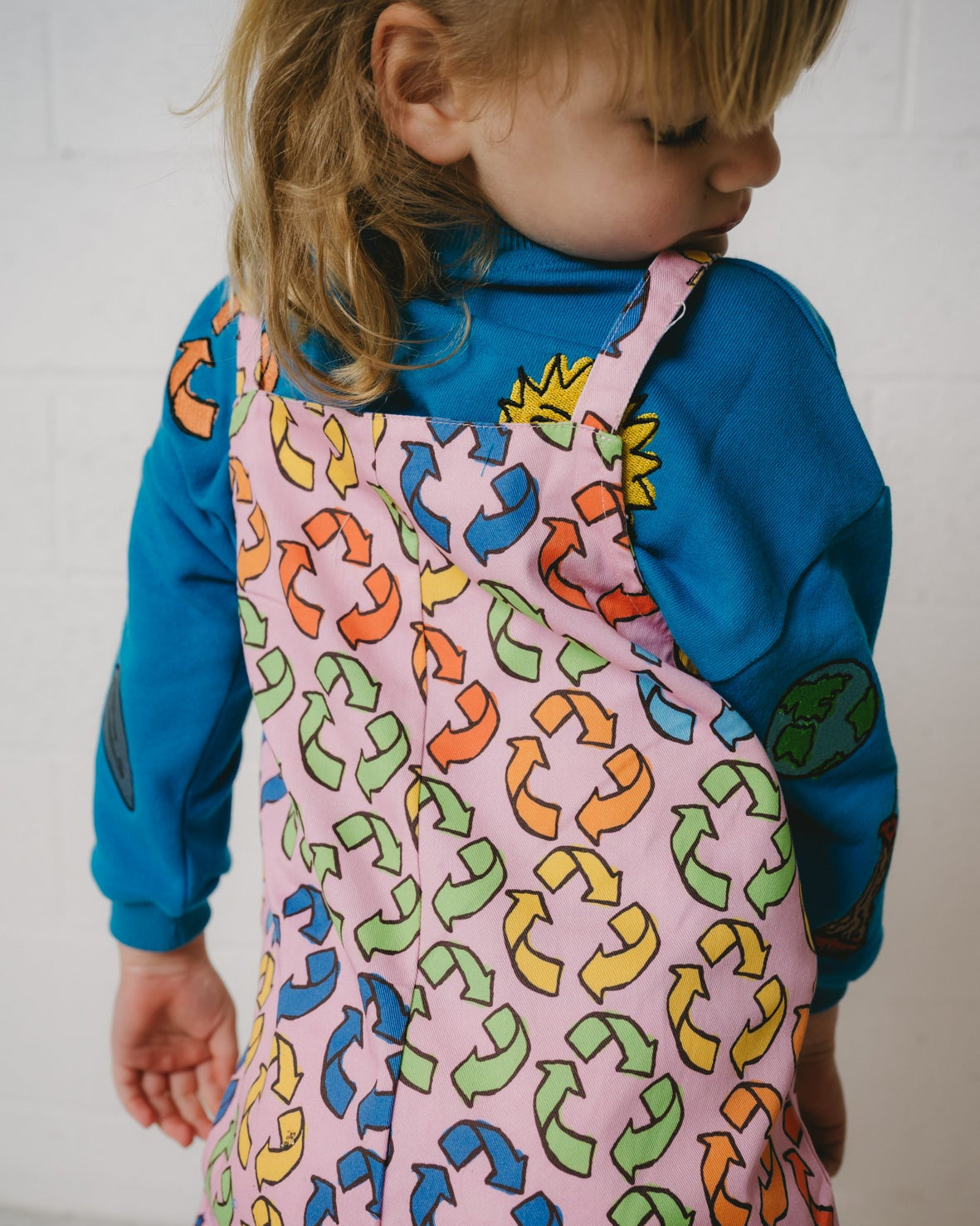 BJT Pink Recycled Kids Jumpsuit