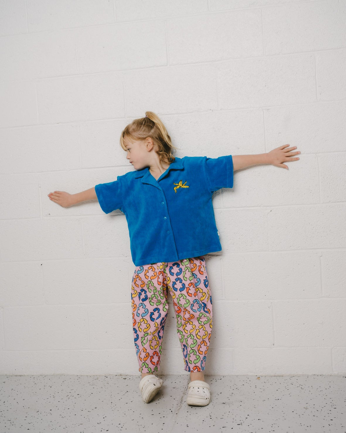 Banana Embroidery Terry T-Shirt