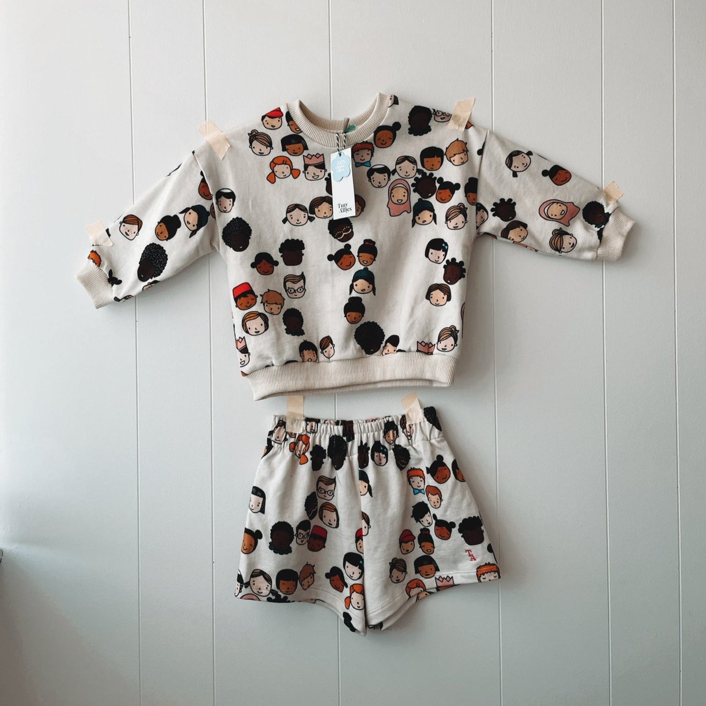 TINY ALLIES ALL OVER JUMPER