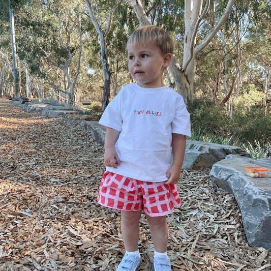 TINY ALLIES EMBROIDERED TEE