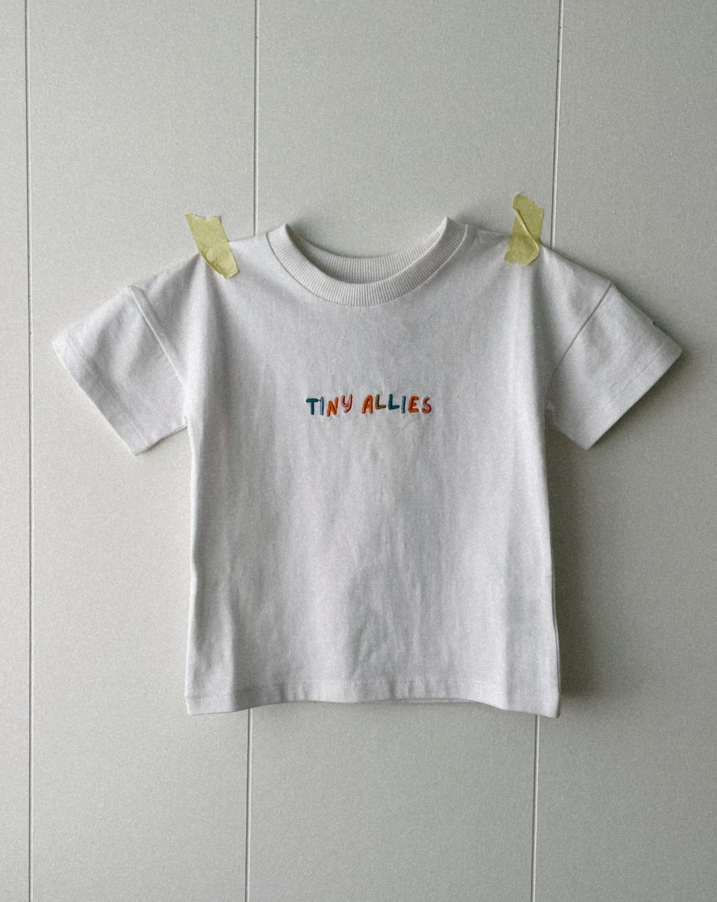TINY ALLIES EMBROIDERED TEE
